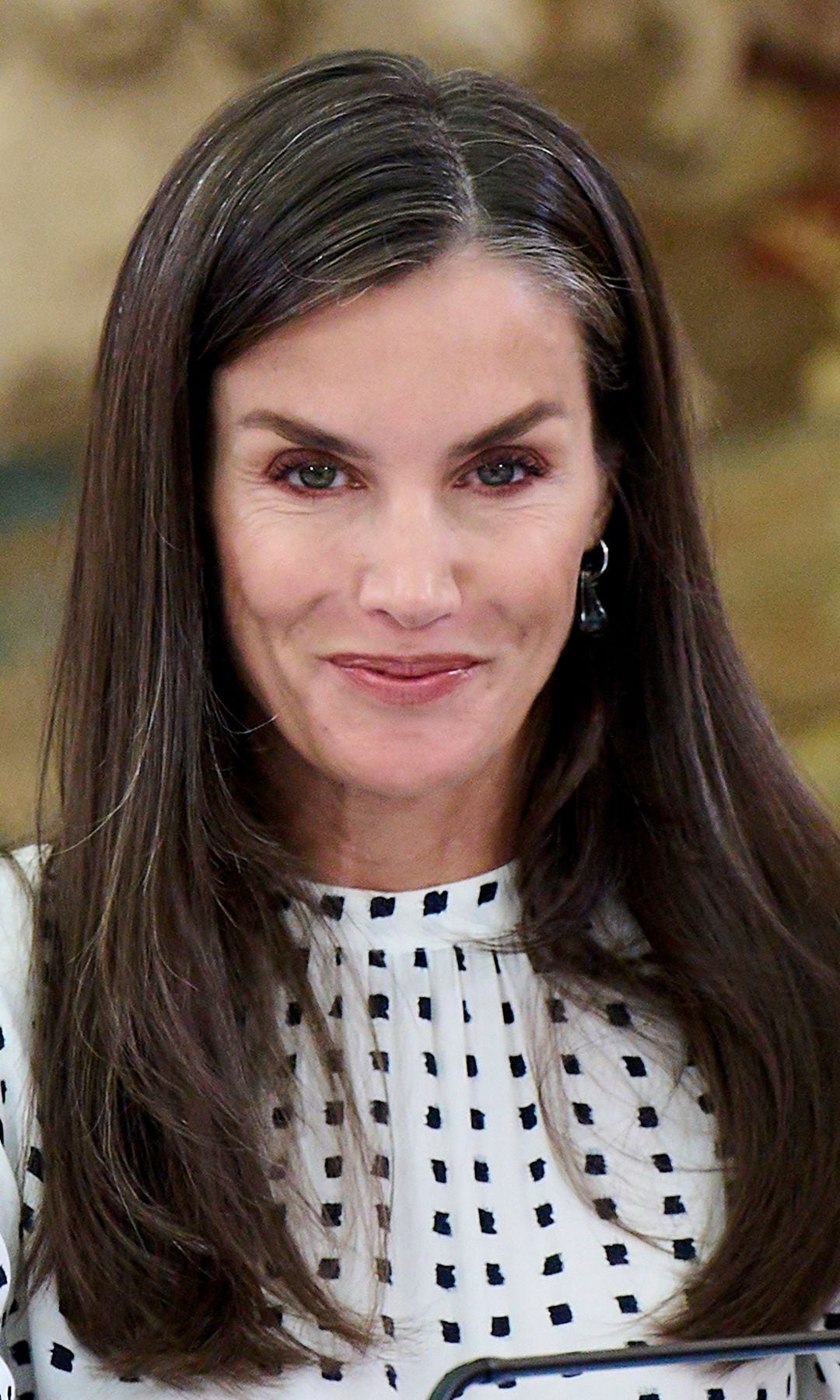La reina Letizia en el encuentro anual de los Premios princesa de Asturias en el Palacio del Pardo en Julio de 2025