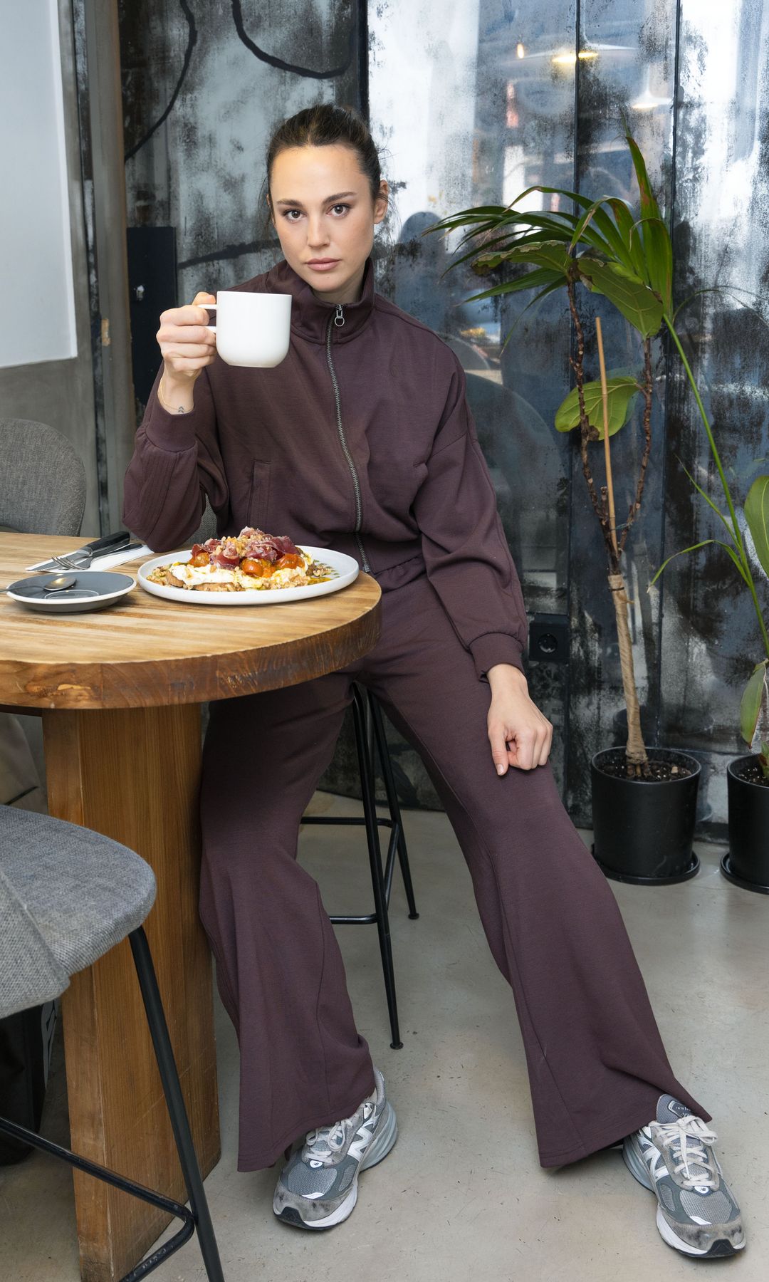 Rochi Laffón junto a su 'brunch' matutino