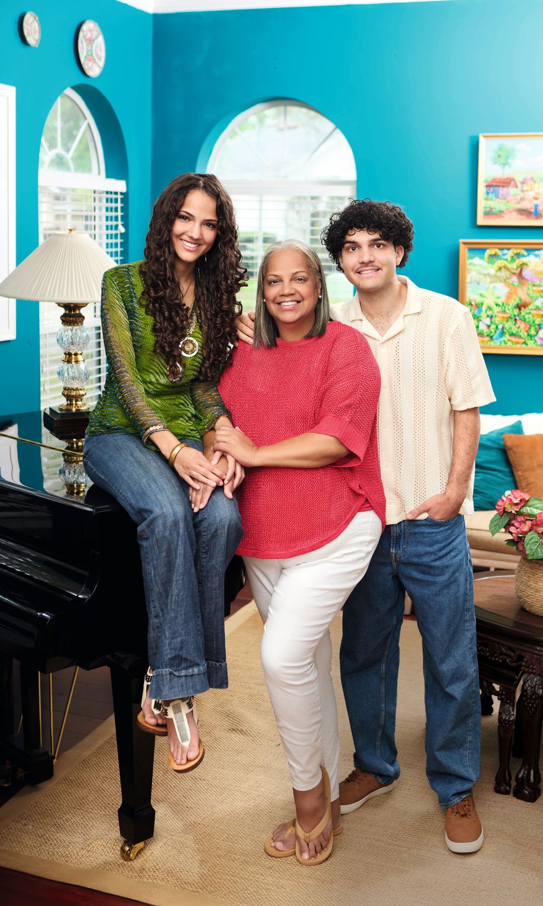 Ronna Keitt con sus dos hijos, Jaime y Ruth