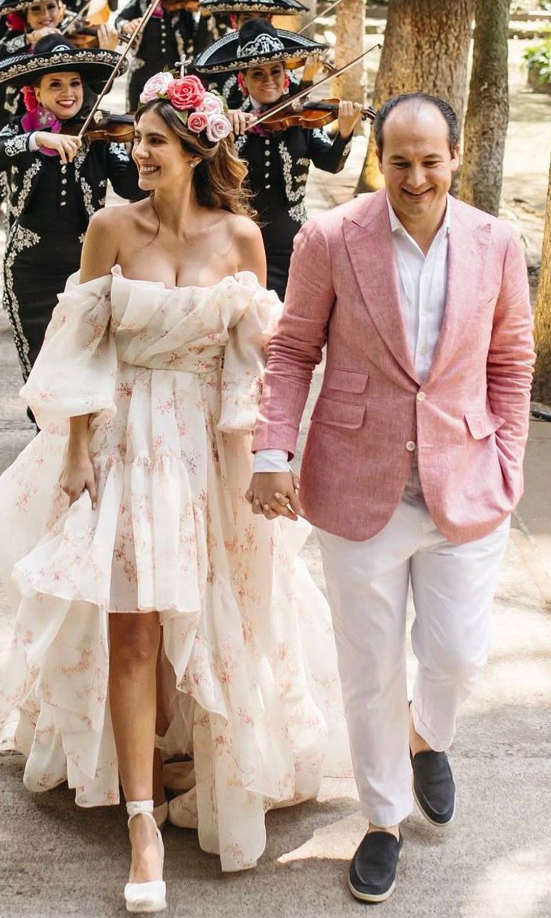 Ramón Hermosilla, hijo de Silvia Gómez-Cuétara, y Karla Cova Villa