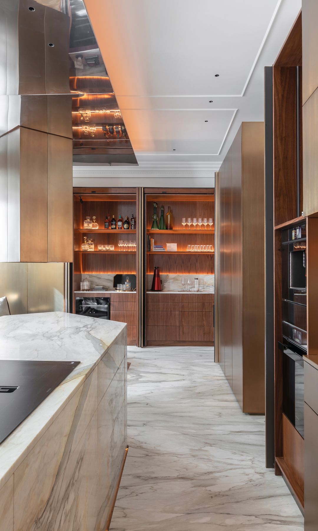 Cocina con piedra