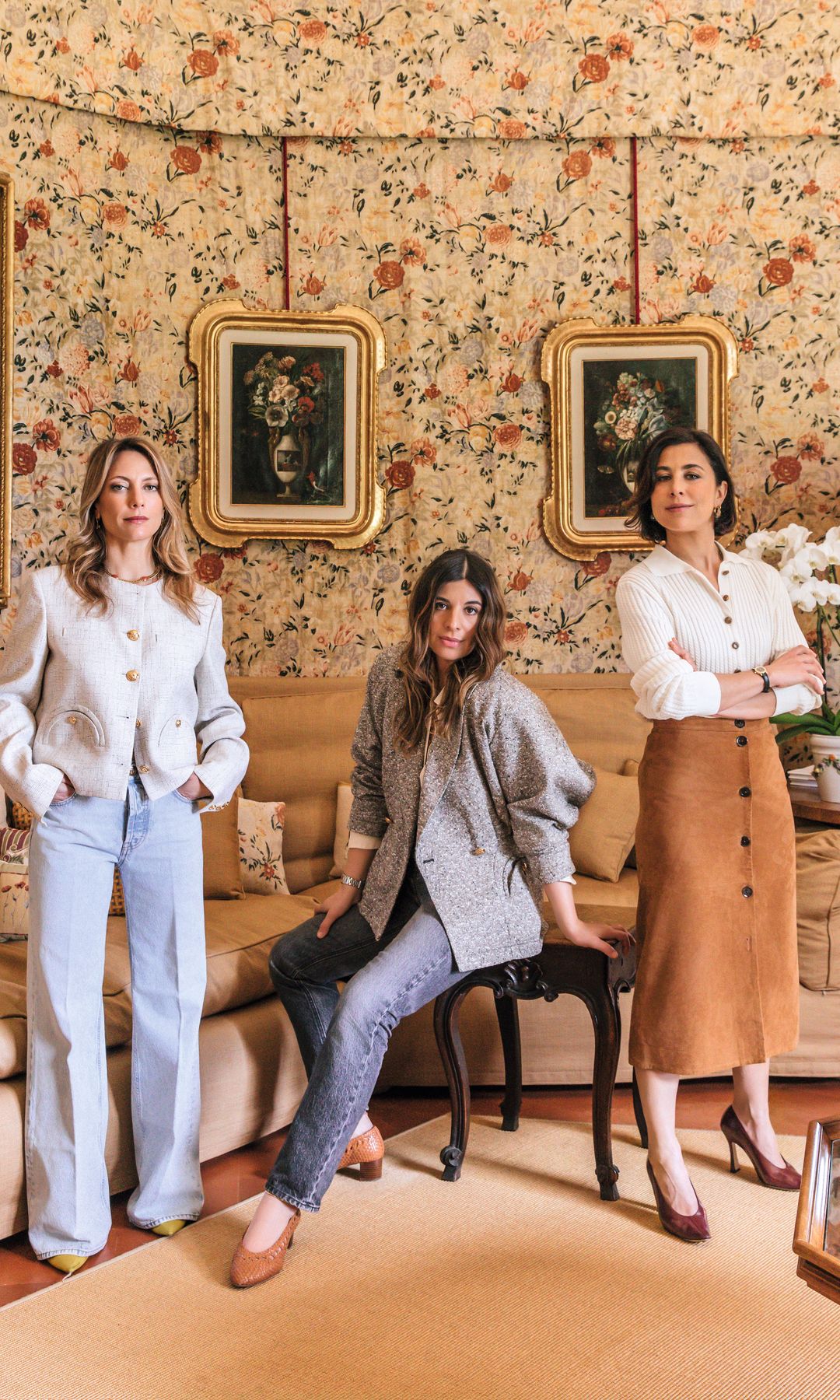 Maria Sole Torlonia quiso reunir a sus grandes amigas y socias, Corrada Rodriguez d’Acri y Delfina Pinardi