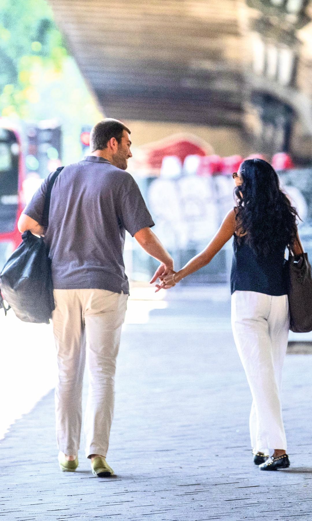 La pareja de la mano