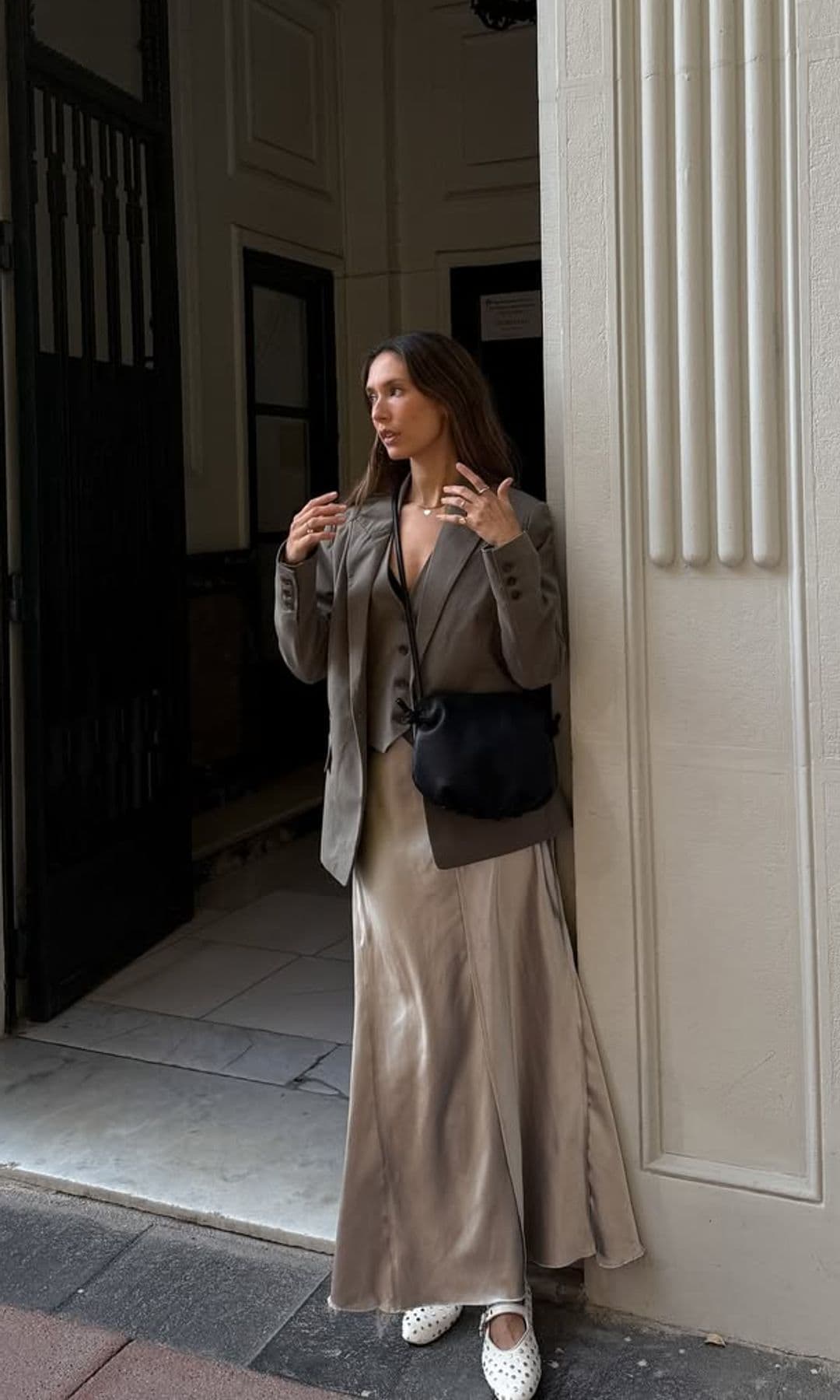 vestido y blazer