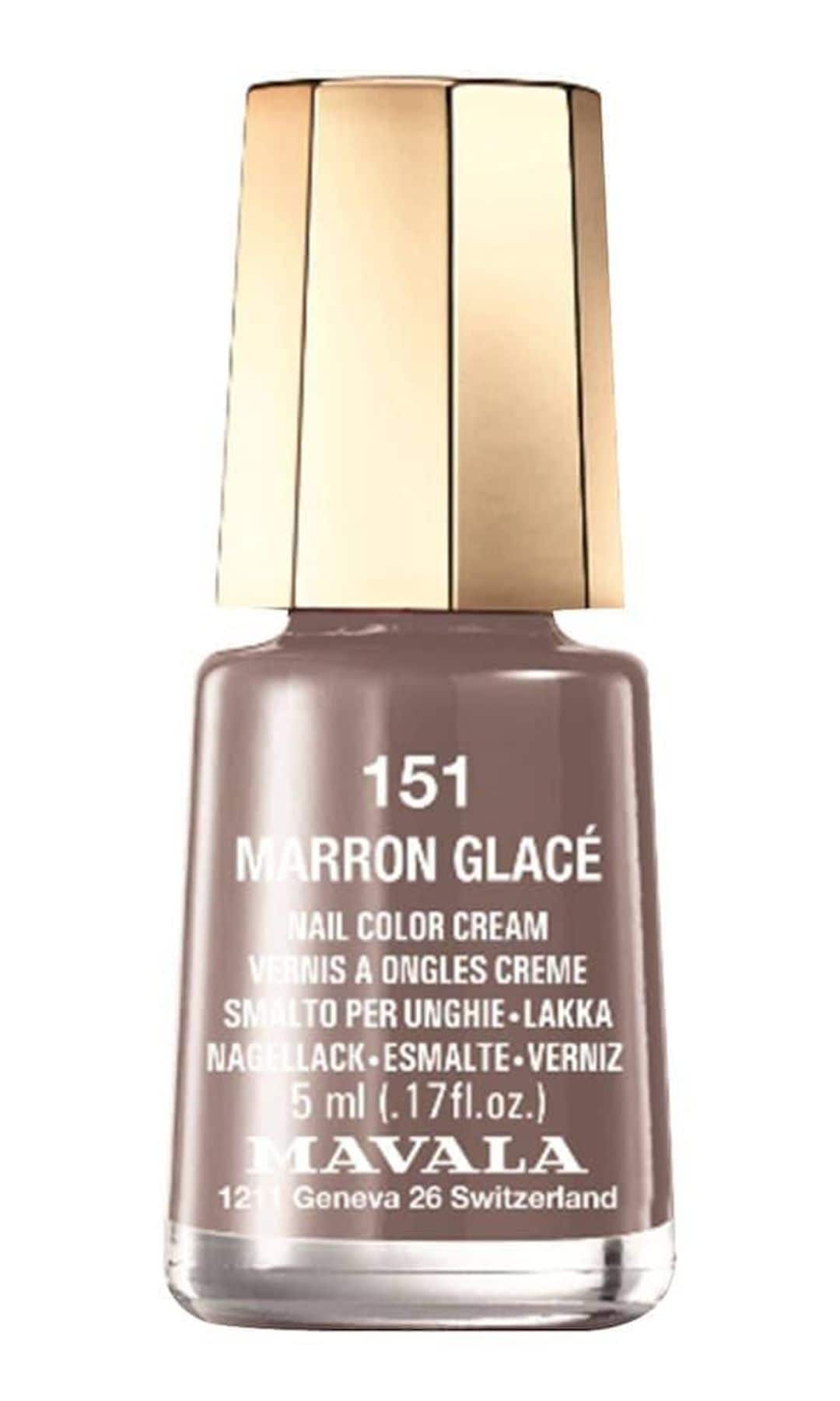 Marrón Glacé 151 (7,95€), Mavala