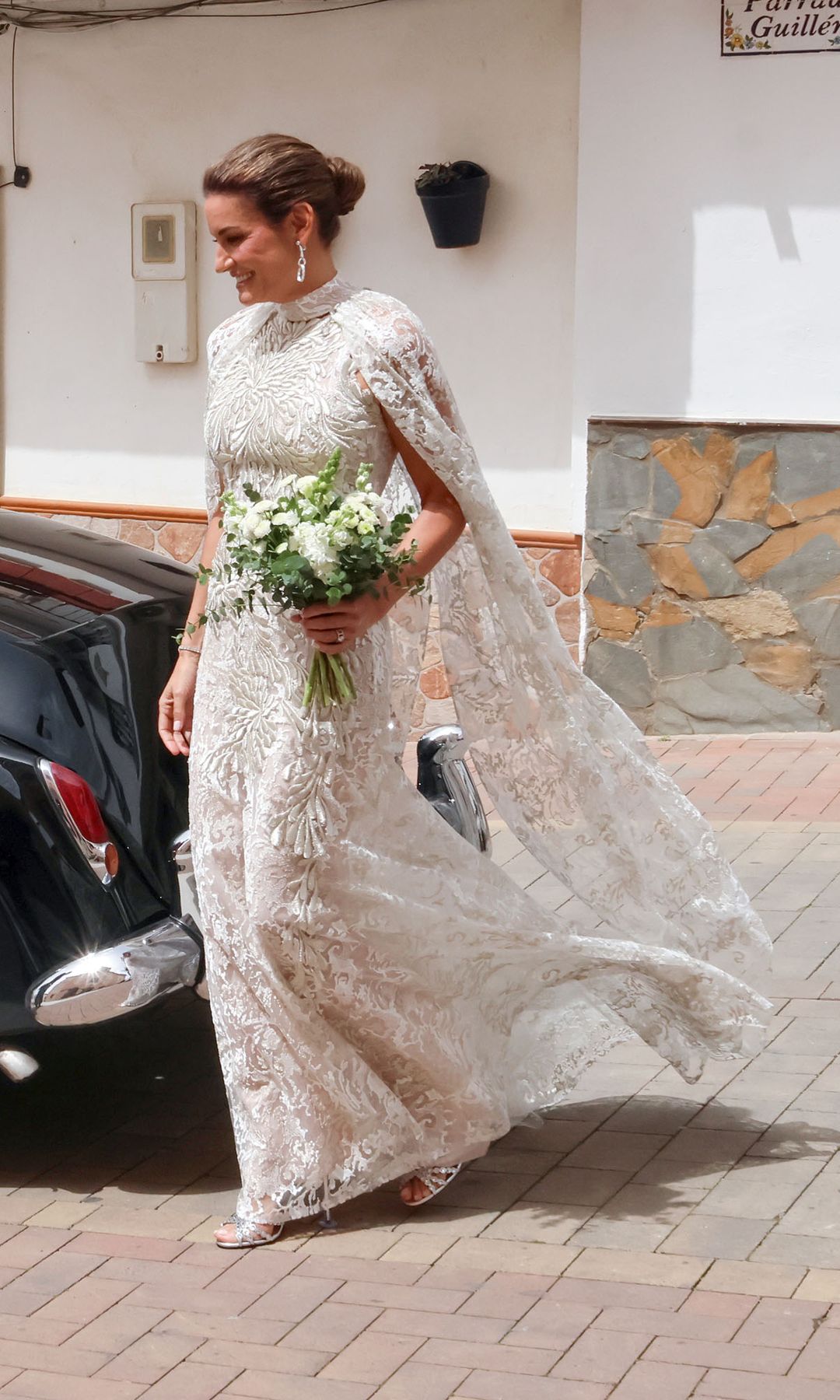 Conchita Calderón, vestida de novia el día de su boda