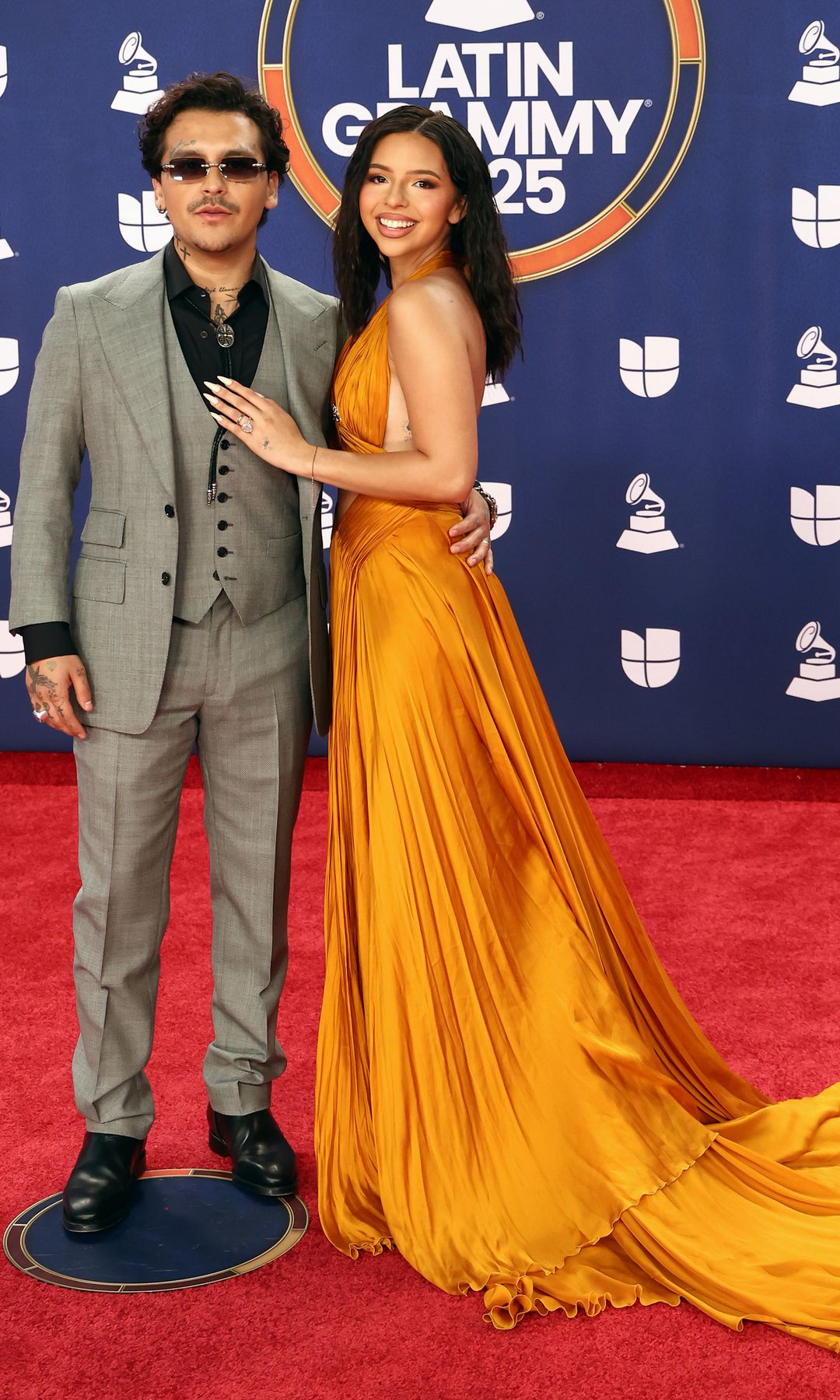 Christian Nodal y Ángela Aguilar
