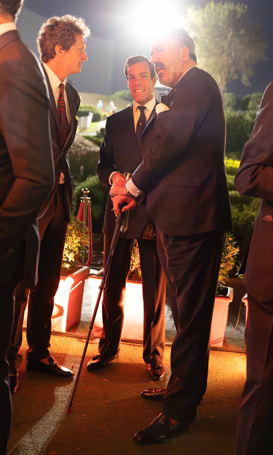 Jaime de Marichalar, junto a Otto de Hannover y  el príncipe Maximilian Windisch Graetz, hijo de Sofía de Habsburgo