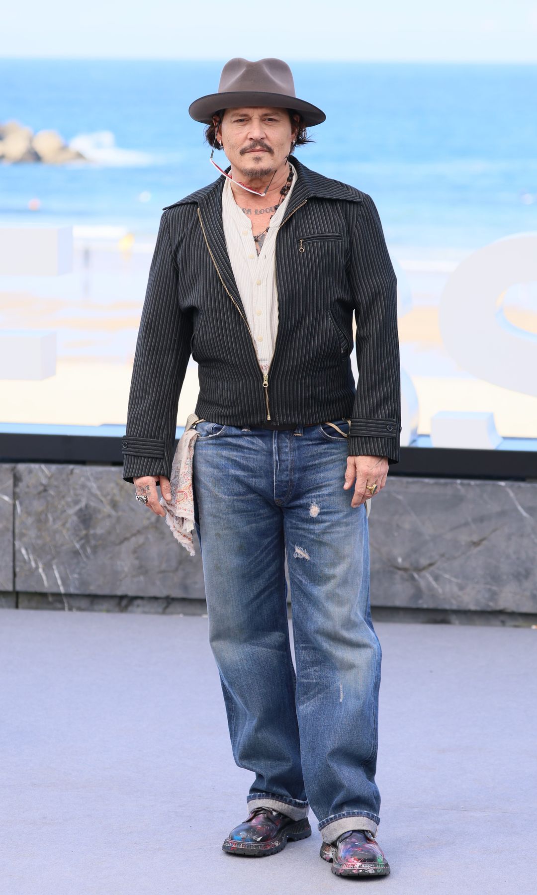 Johnny Depp viajó a España para presentar su nueva pelpicula en el Festival de Cine e San Sebastián.