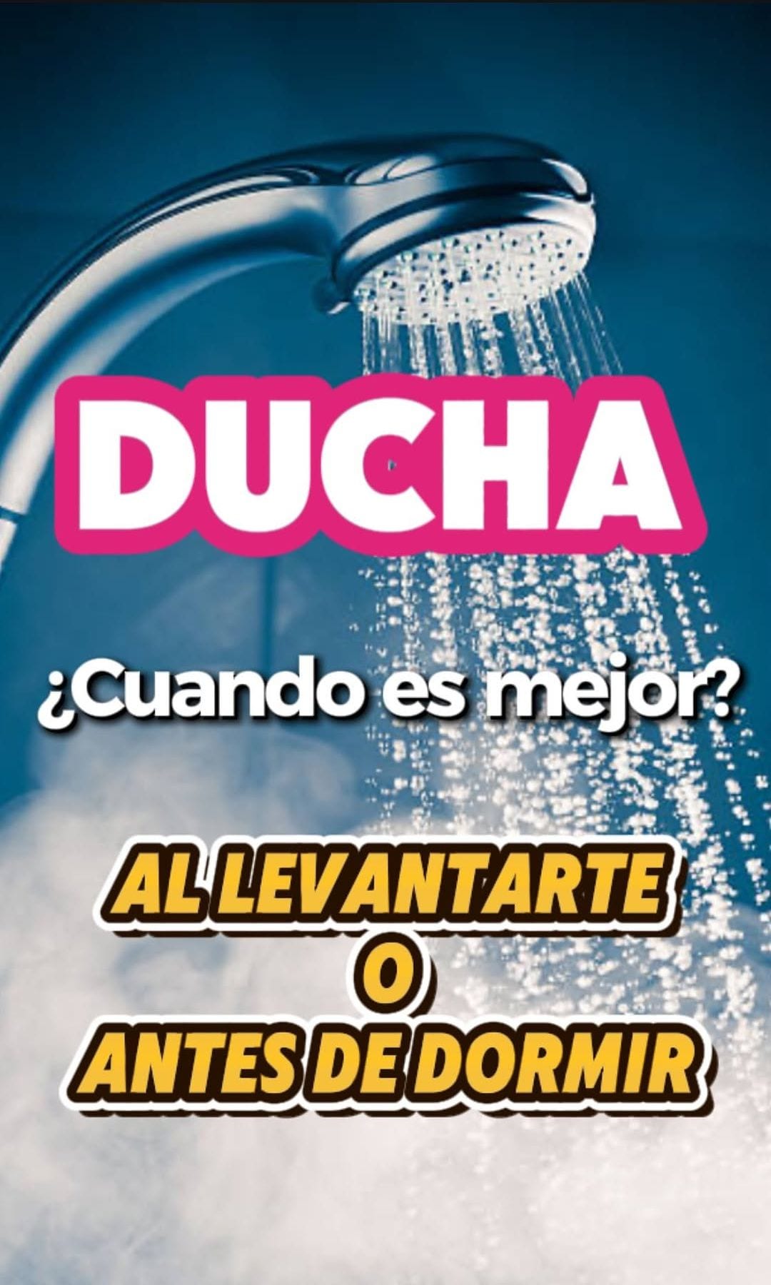 Es mejor ducharse por la mañana o por la noche