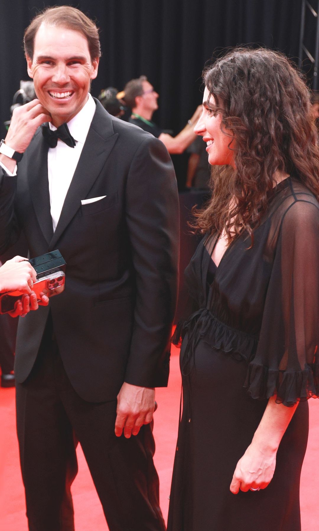 Rafa Nadal and Mery Perelló are seen at the Laureus World Sports Awards Madrid 2025 at Galería de Cristal on April 21, 2025 in Madrid, Spain. (Photo by Patricia J. Garcinuno/Getty Images for Laureus)
