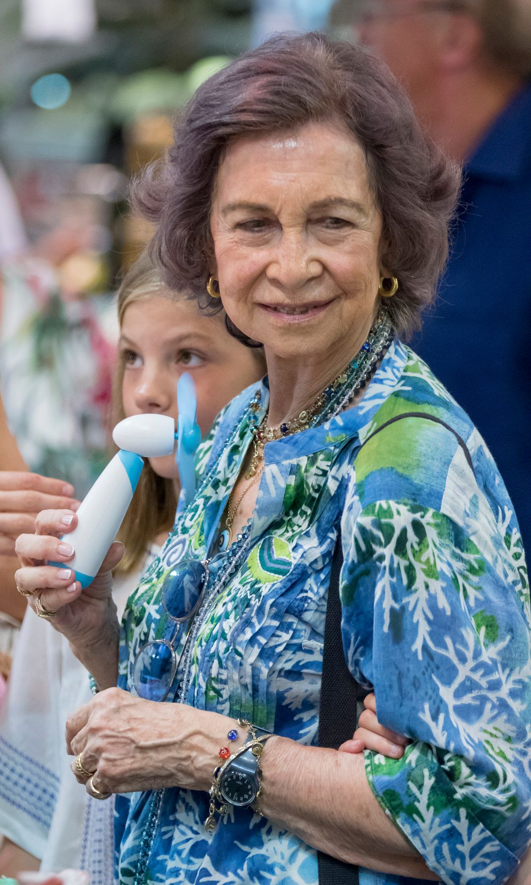 La reina Sofía en el verano de 2018 en Mallorca
