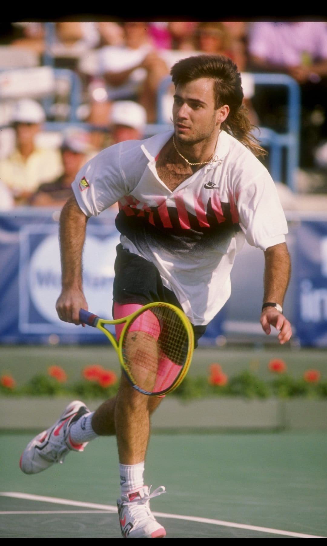 Andre Agassi fue de los primeros en utilizar colores en la cancha