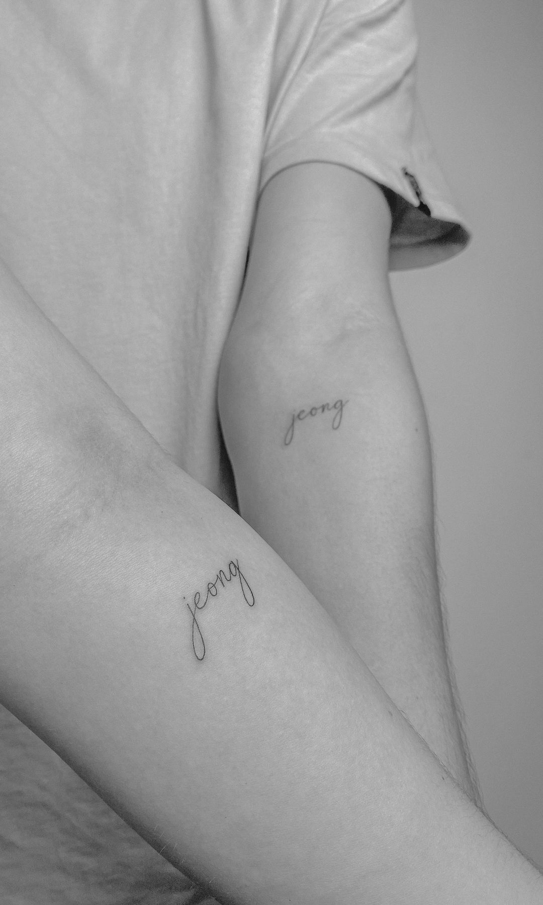 Tatuaje para madre e hija de 'jeong'