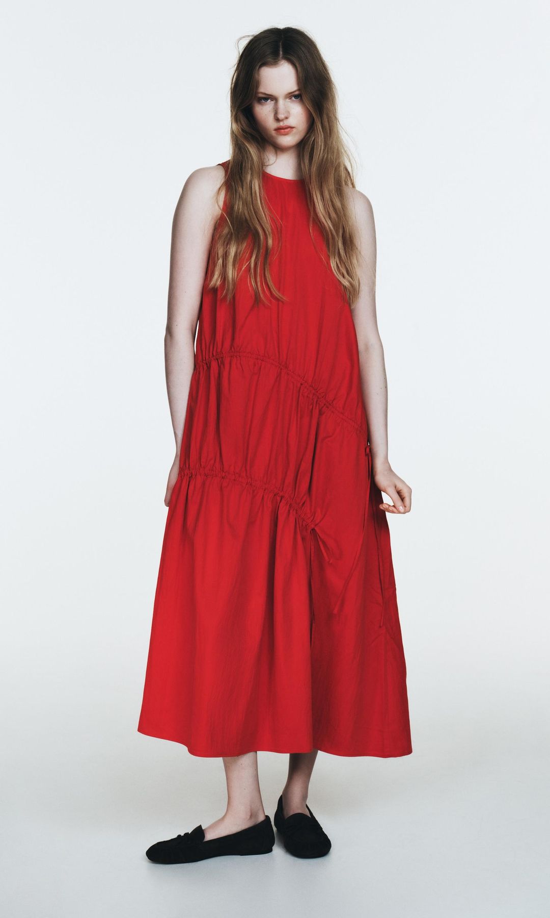 vestido midi de zara 