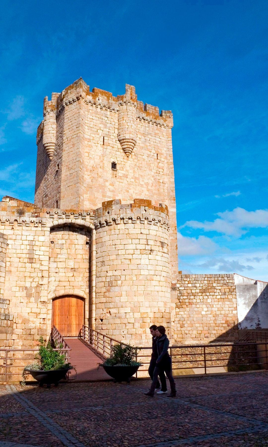 Castillo de los Duques de Alba en Coria, Cáceres, Extremadura
