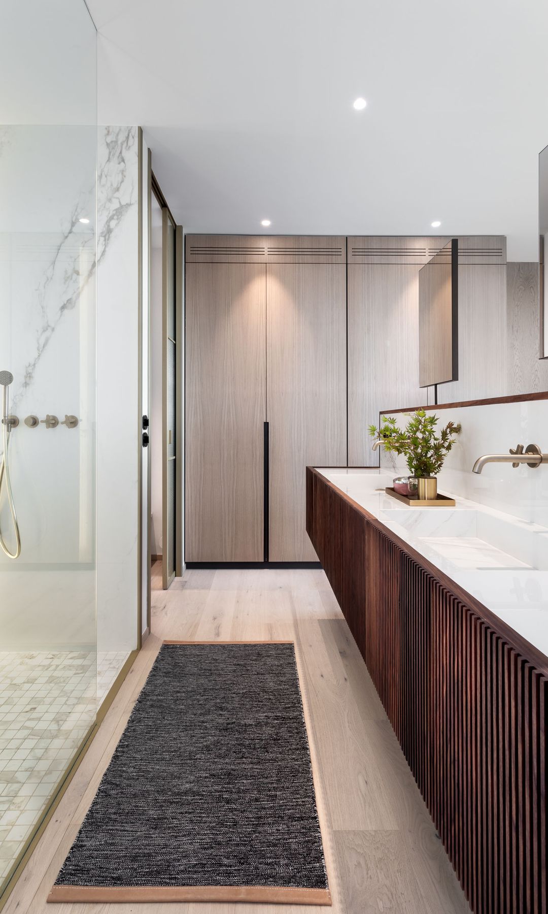 Baño de planta rectangular