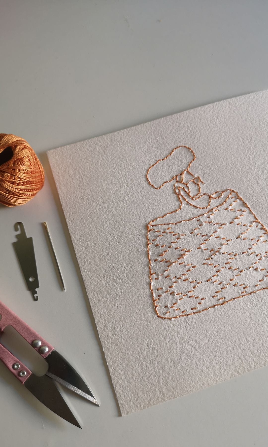 Taller de bordado sobre papel Teresa Entretejidos