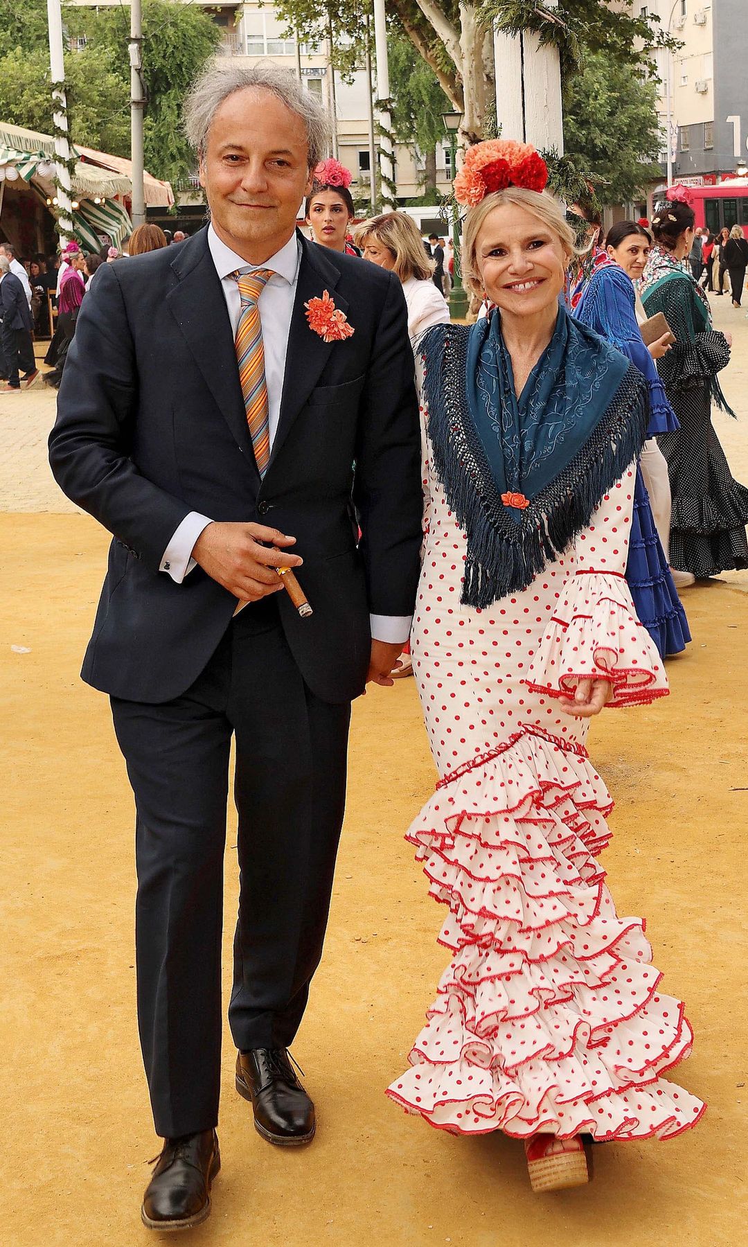 Eugenia con su marido, Narcís Rebollo