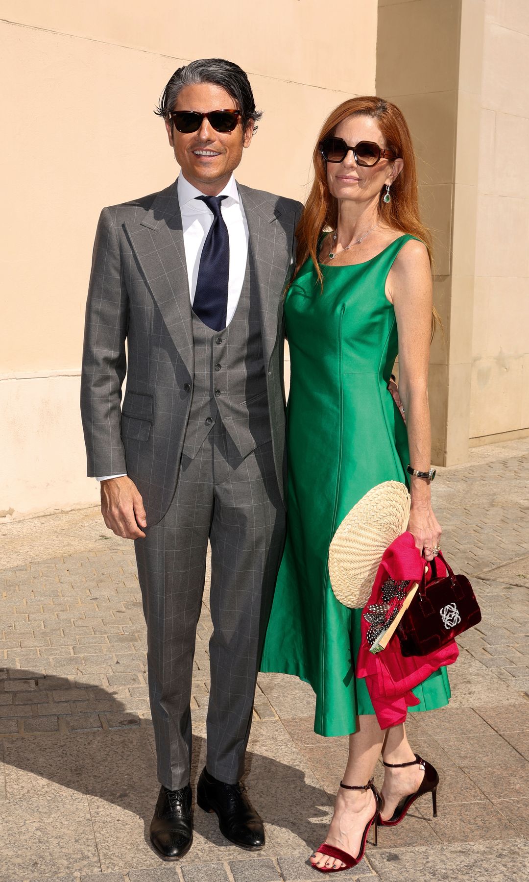 Olivia de Borbón y su marido