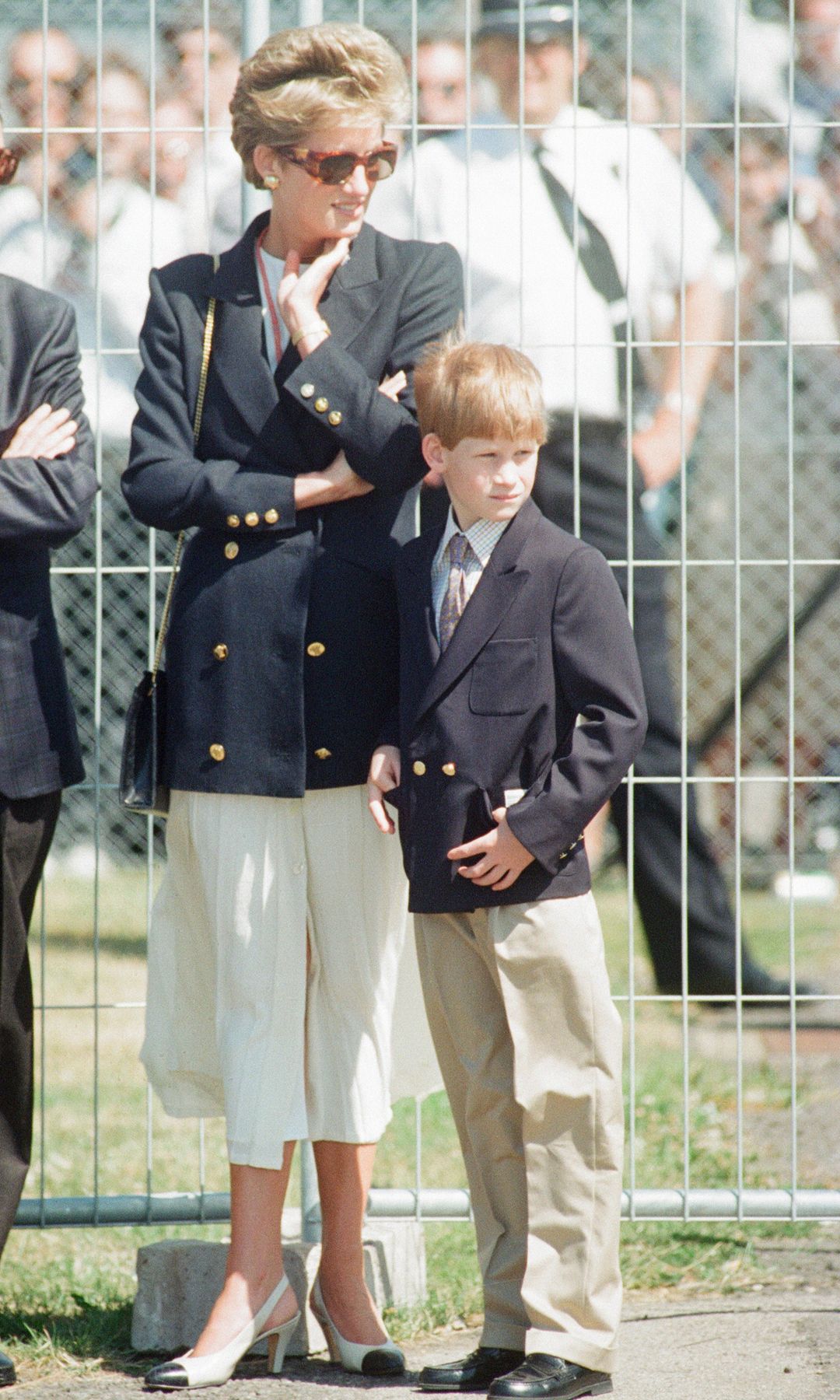 Diana de Gales y el príncipe Harry en la Fórmula 1