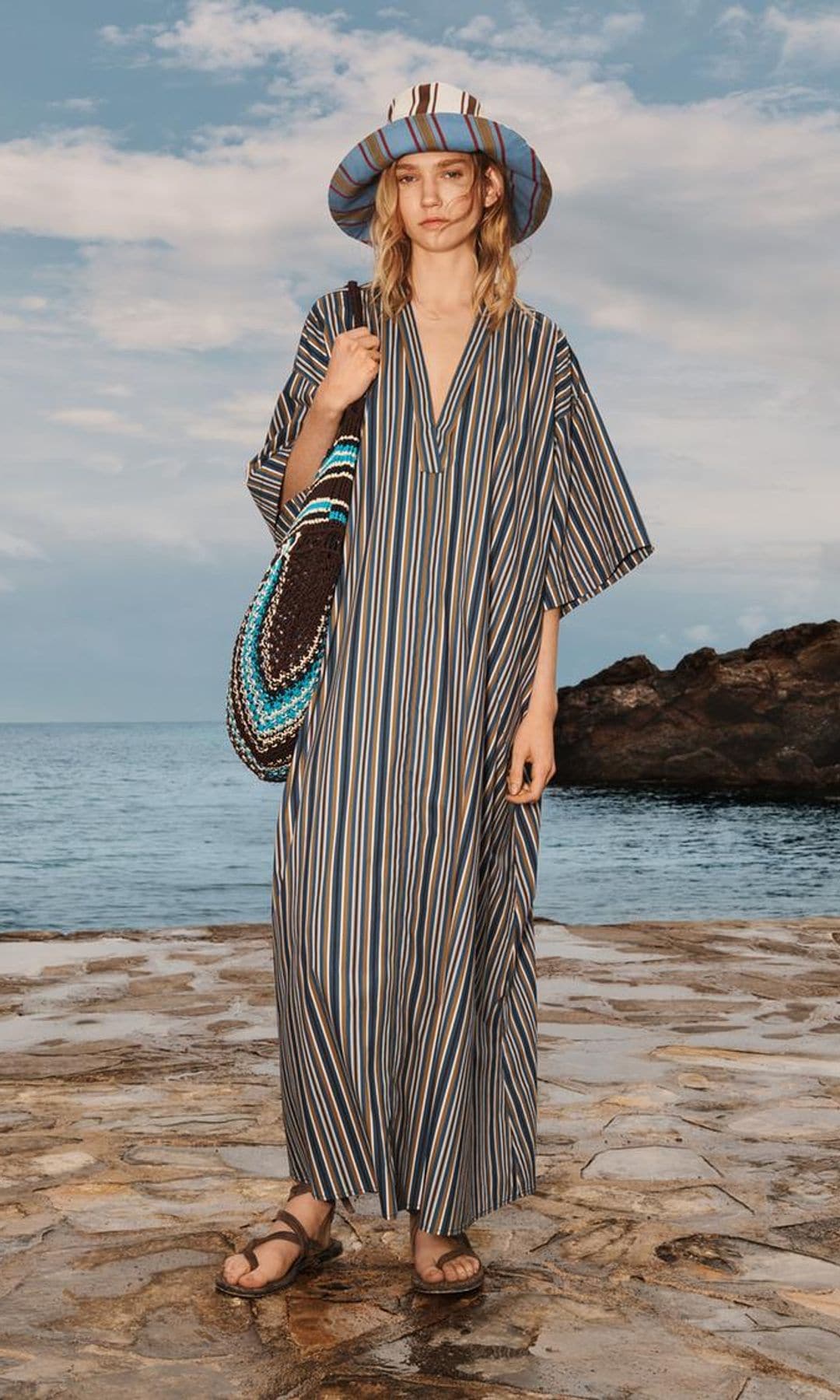caftan de rayas
