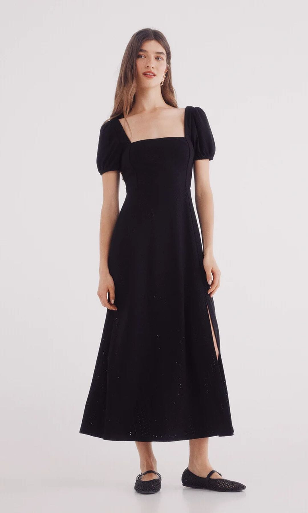 vestido negro liso