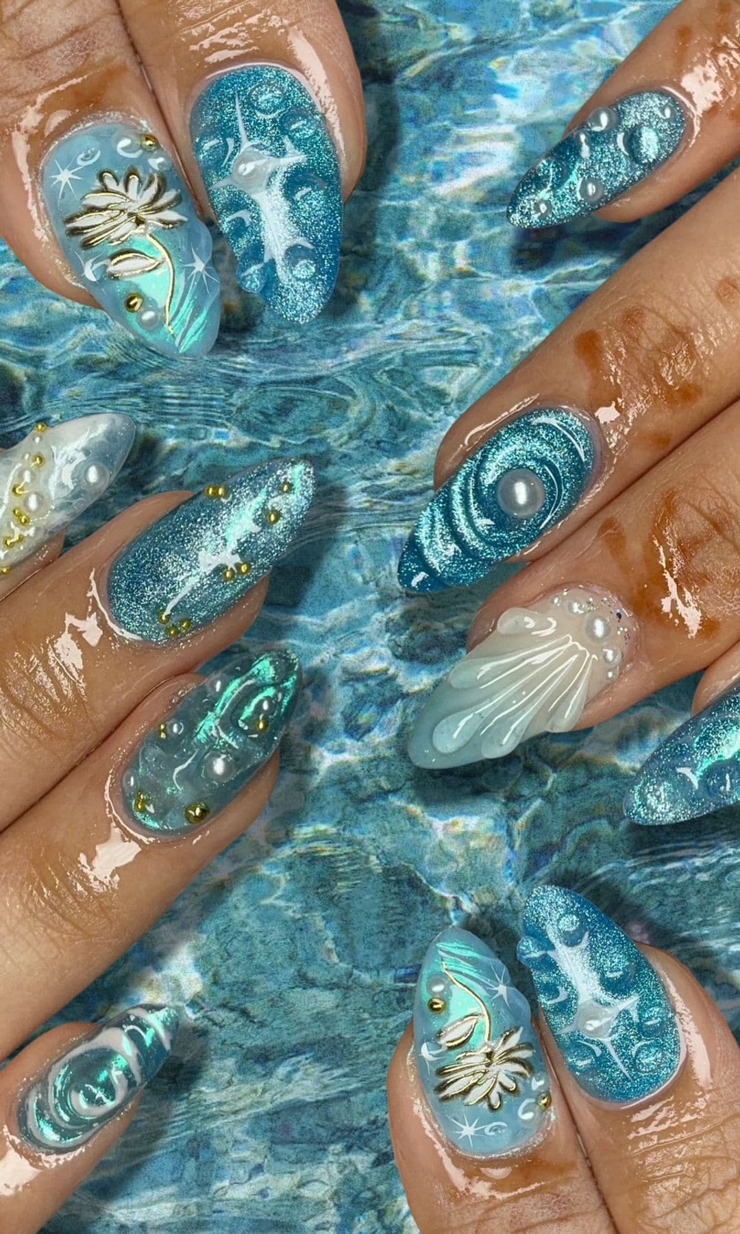 Manicura tropical en 3D