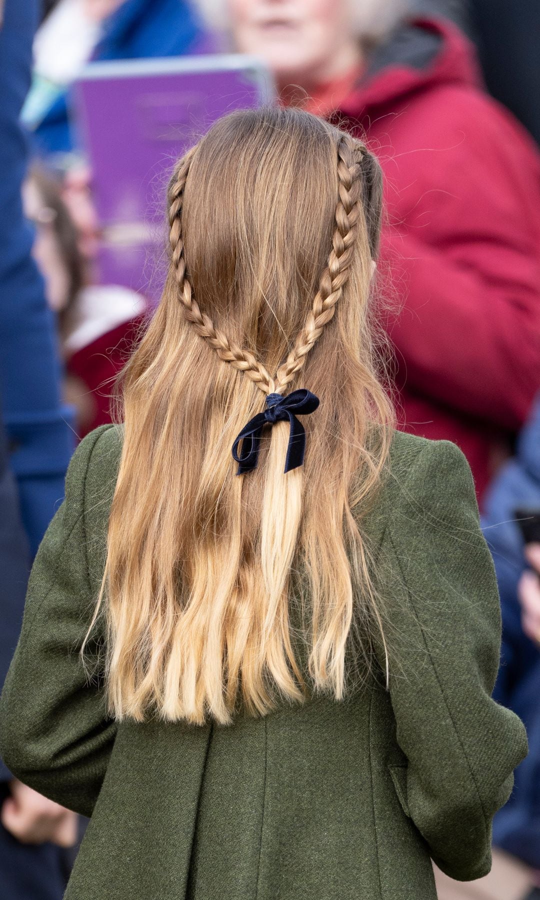 La princesa Charlotte durante la misa de Navidad en Sandringham, 2023