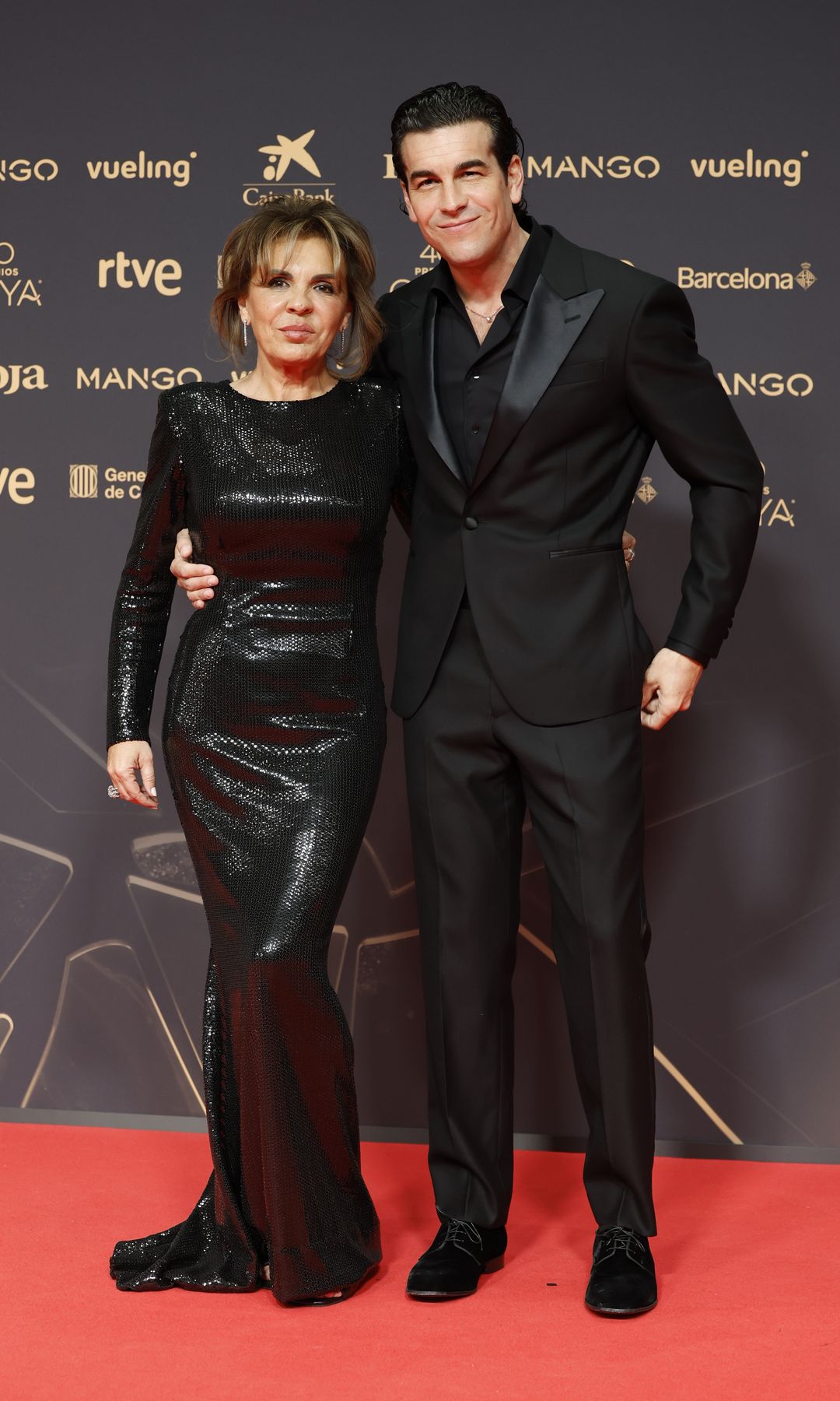 Mario Casas posing on the red carpet during the Goya Awards 2026 in Barcelona, Spain, on Saturday, 28 February 2026.