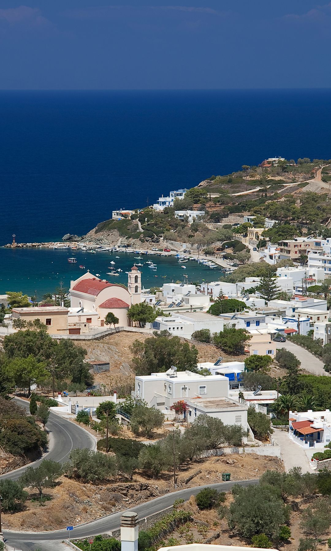 Villa de Kini en la isla griega de Syros