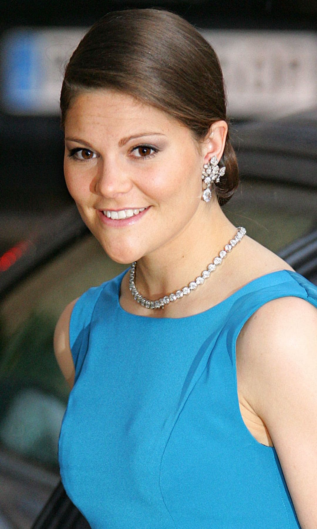 Victoria de Suecia en 2004 en el Palacio del Pardo de Madrid
