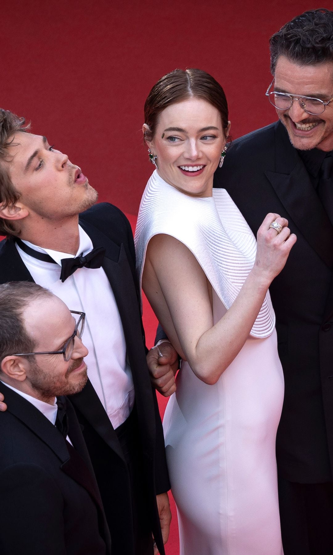 Austin Butler, Emma Stone y Pedro Pascal en Cannes 2025