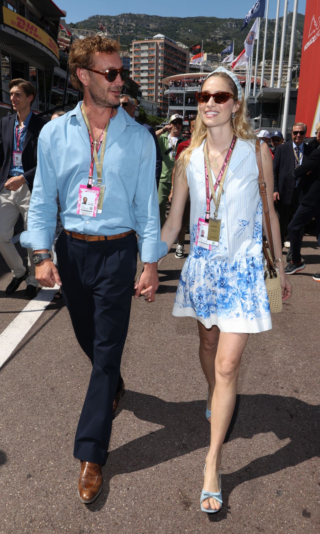 Pierre Casiraghi y Beatrice Borromeo, durante la clasificación del Gran Premio de Mónaco (6 de junio de 2026).
