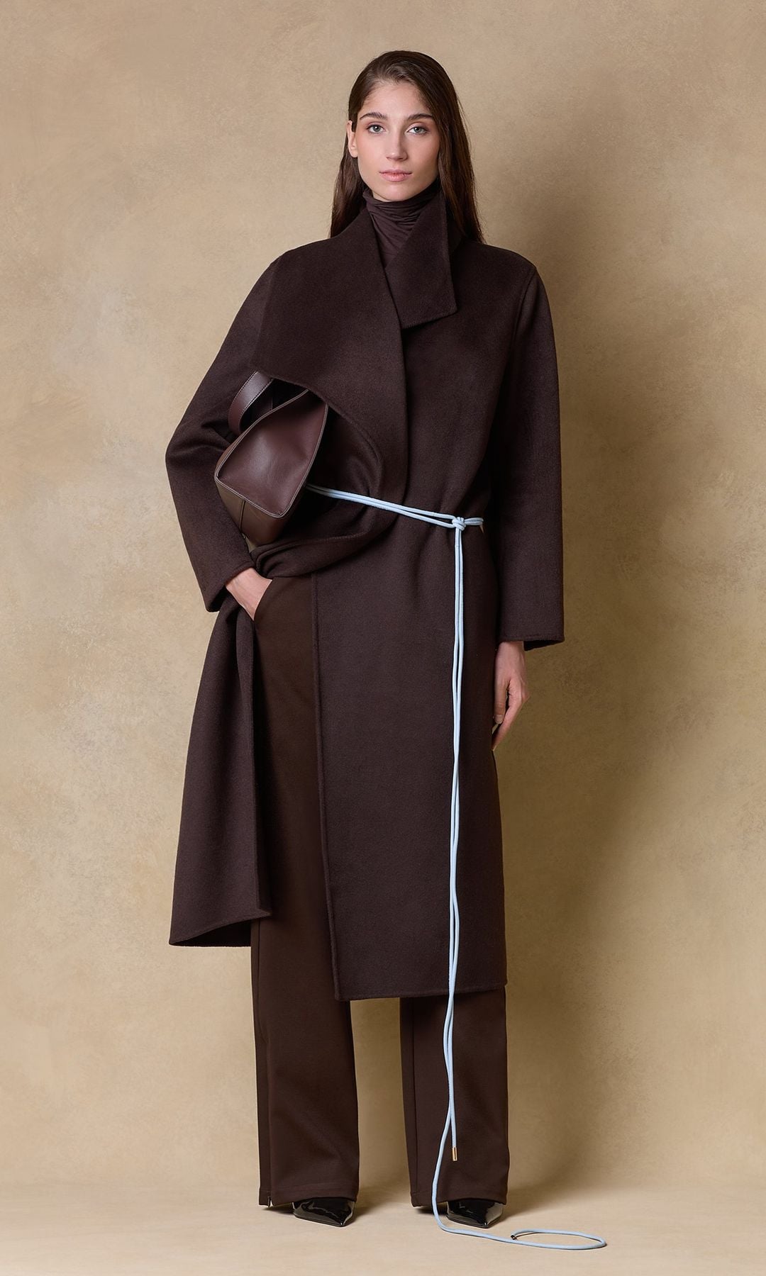 Abrigo largo doble faz