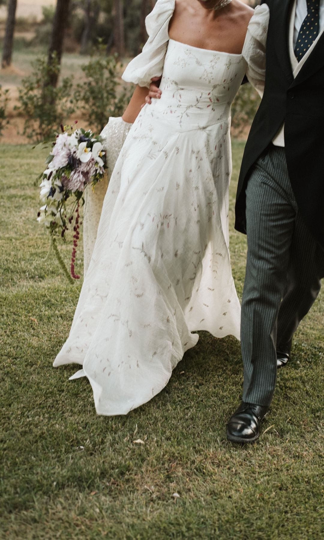 Vestido de novia pintado a mano From Lista With Love