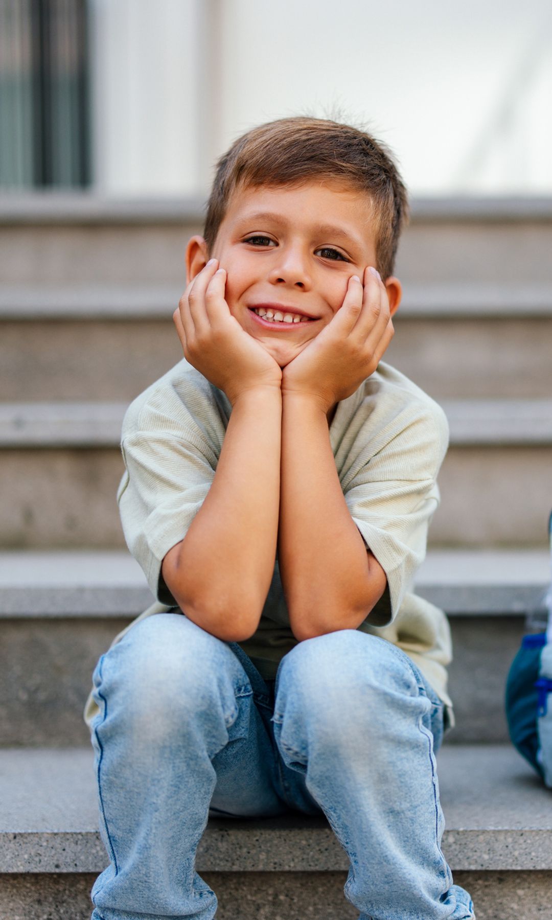 Niño contento