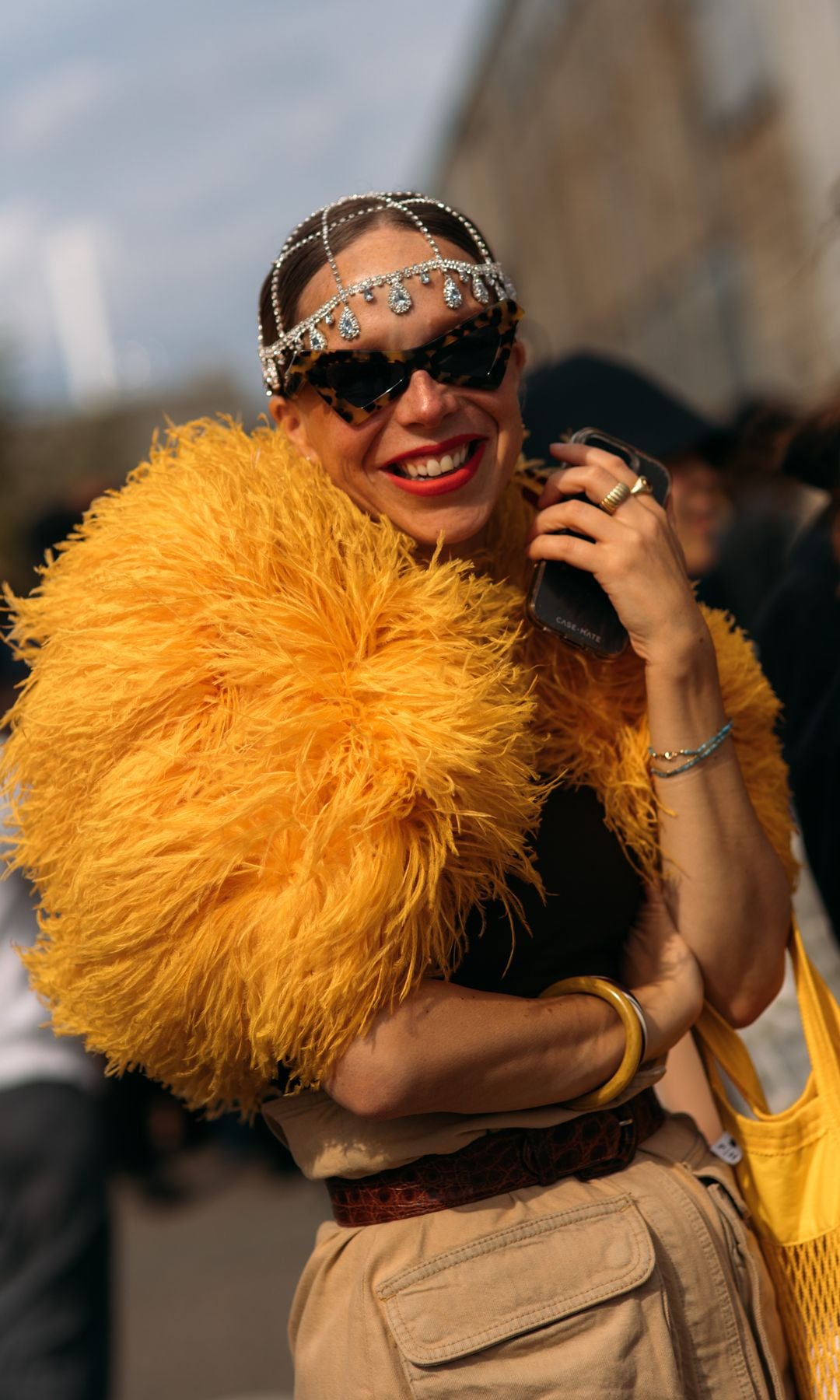 Sombreros crochet en el Street style de las semanas de la moda