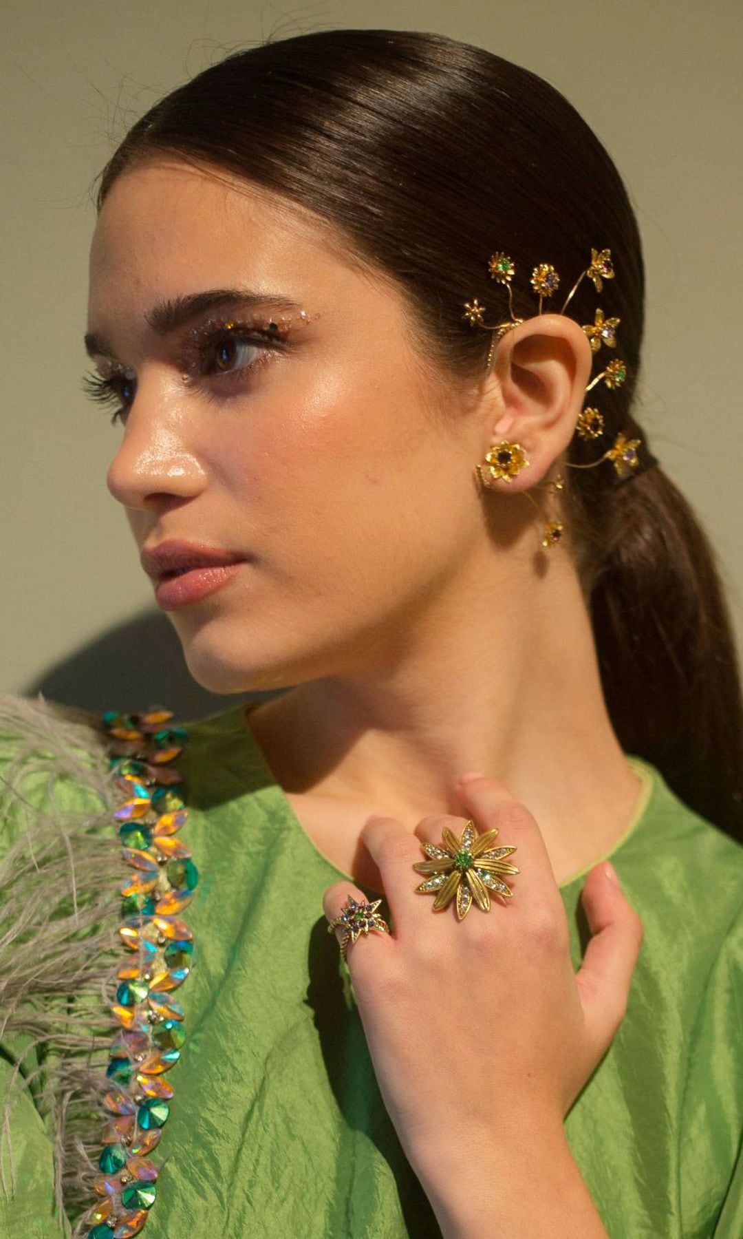 Pack Earcuff Floral (85 euros)