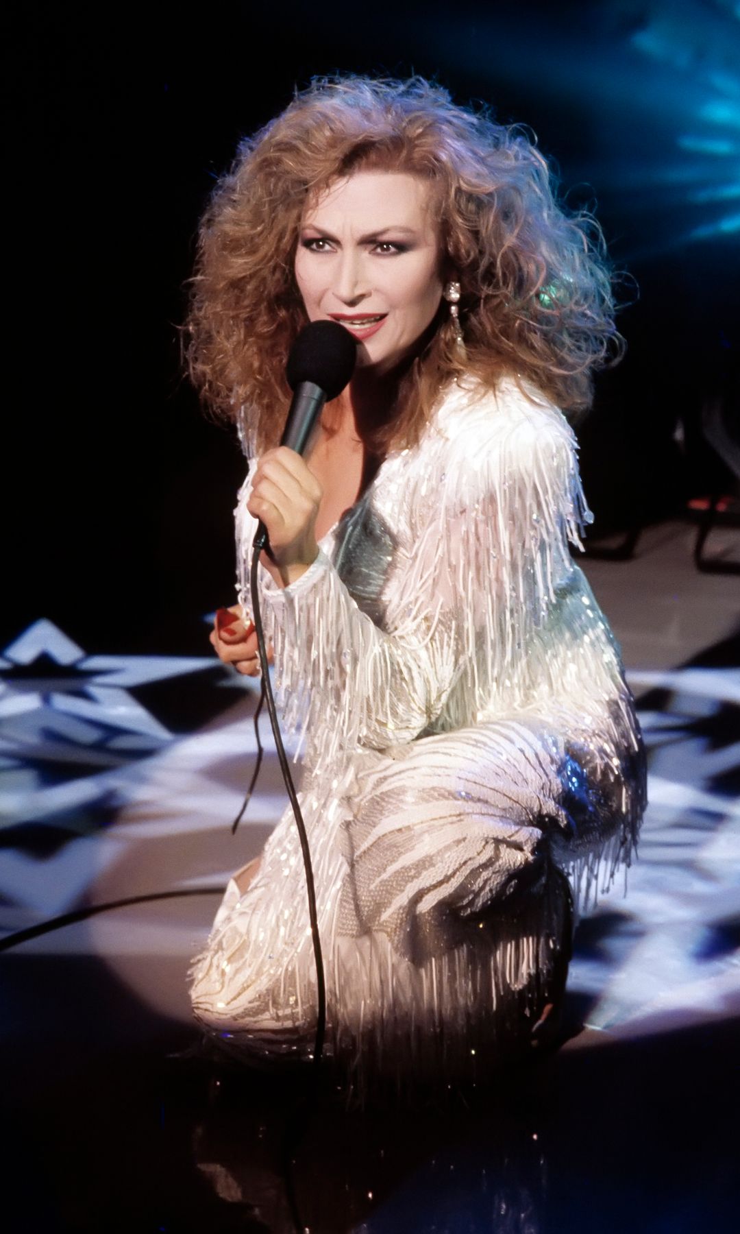 Rocío Jurado en un concierto en 1989