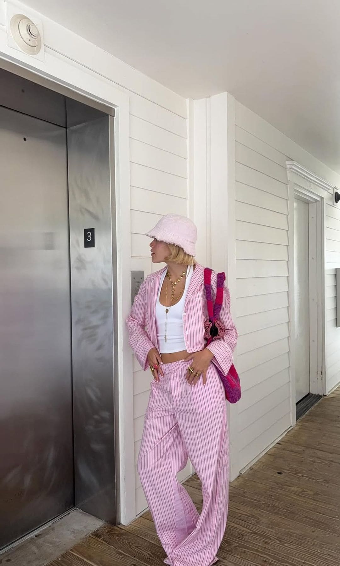 conjunto pijamero rosa