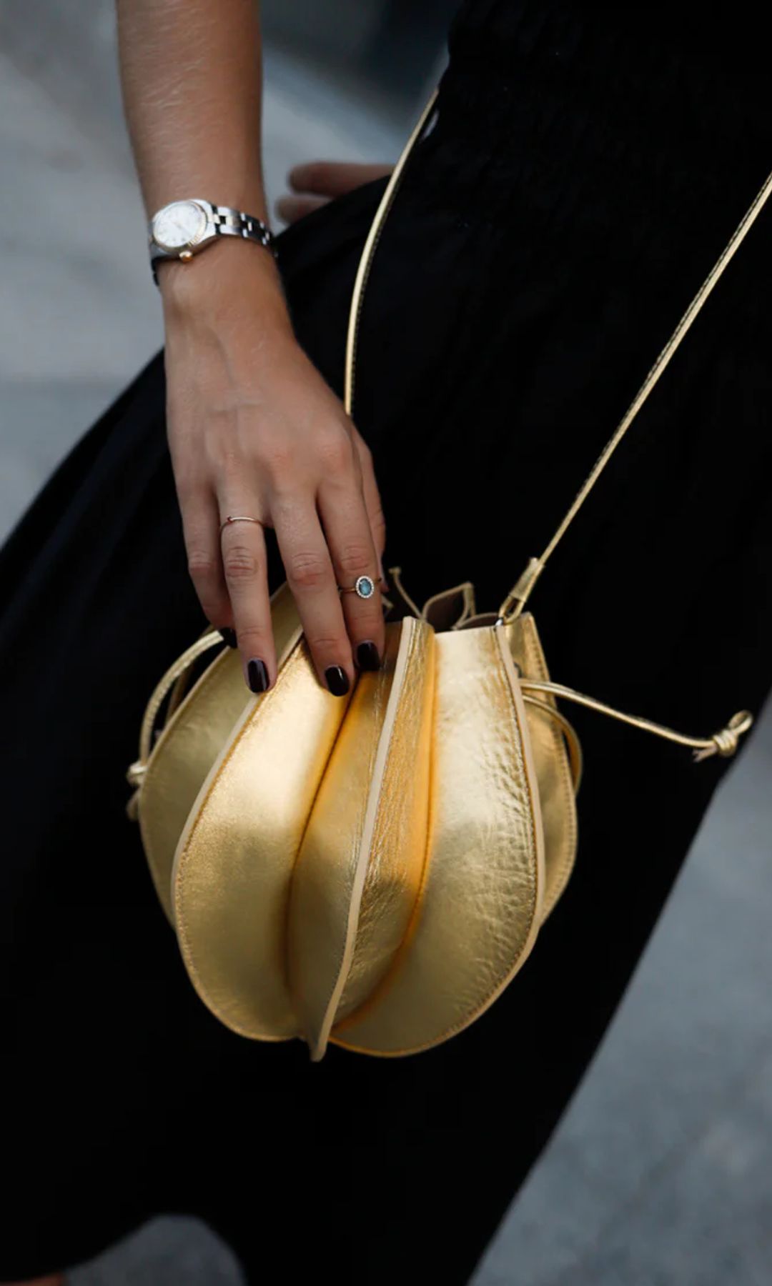 Bolso invitada dorado Micuir