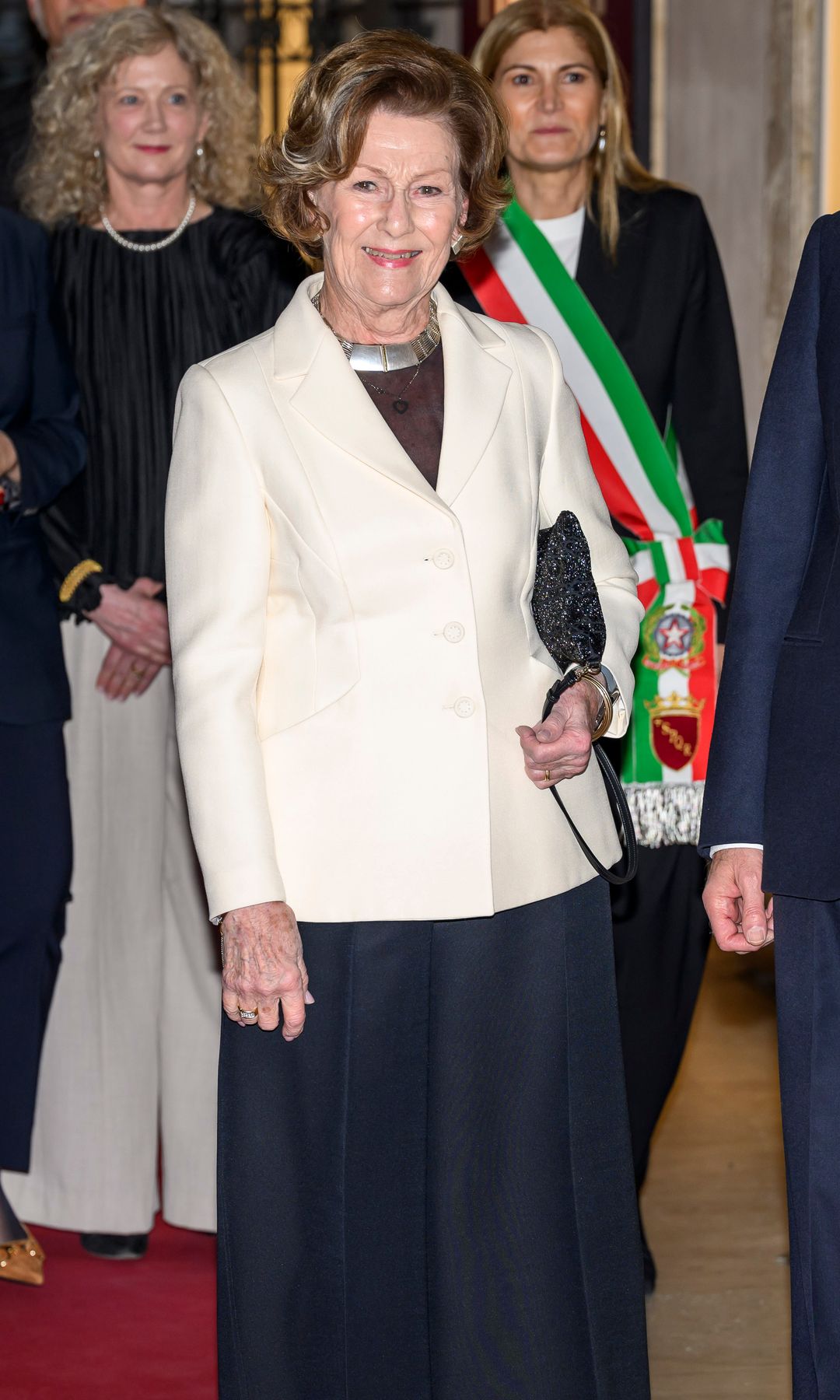 Sonia de Noruega en Roma en febrero de 2025