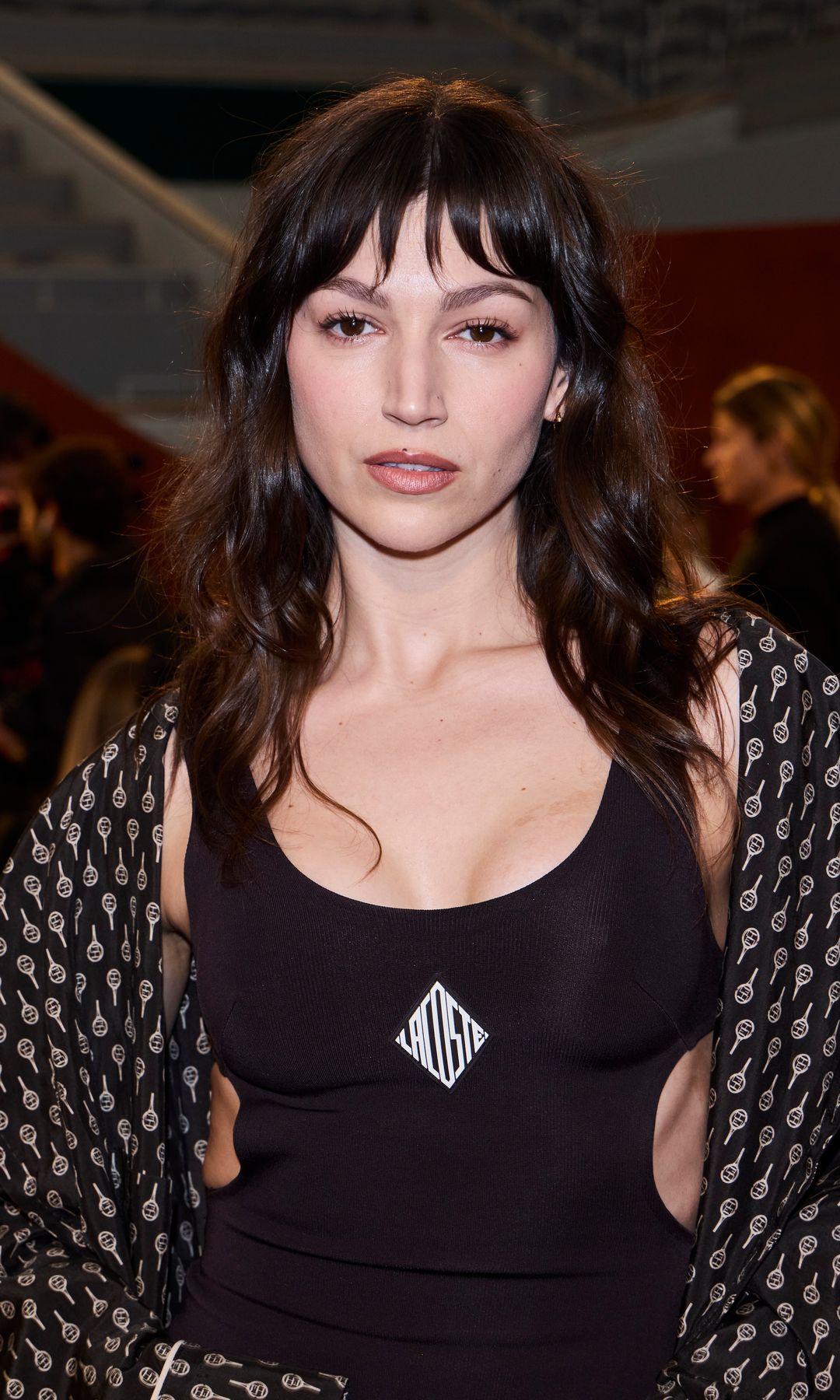 PARIS, FRANCE - MARCH 09: (EDITORIAL USE ONLY - For Non-Editorial use please seek approval from Fashion House) Ursula Corbero attends the Lacoste Womenswear Fall/Winter 2025-2026 show as part of Paris Fashion Week  at Roland Garros on March 09, 2025 in Paris, France