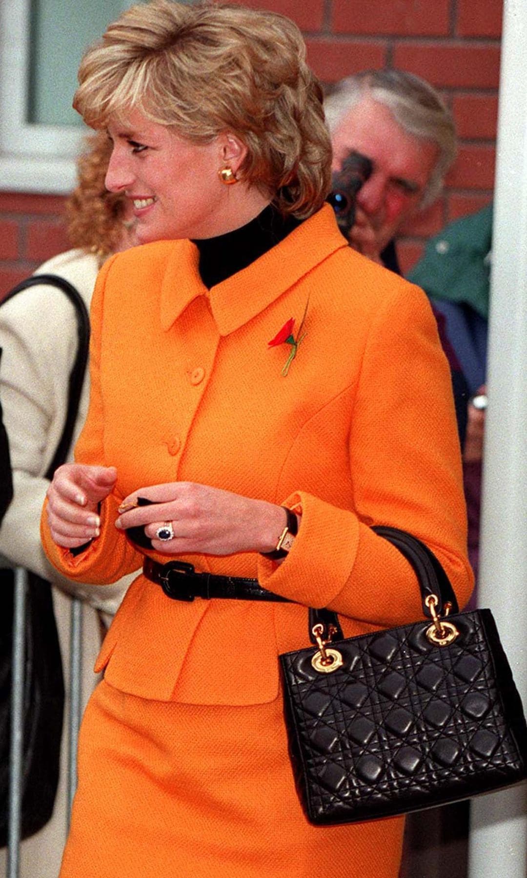 Diana de Gales en un hospital de mujeres en Liverpool en noviembre de 1995