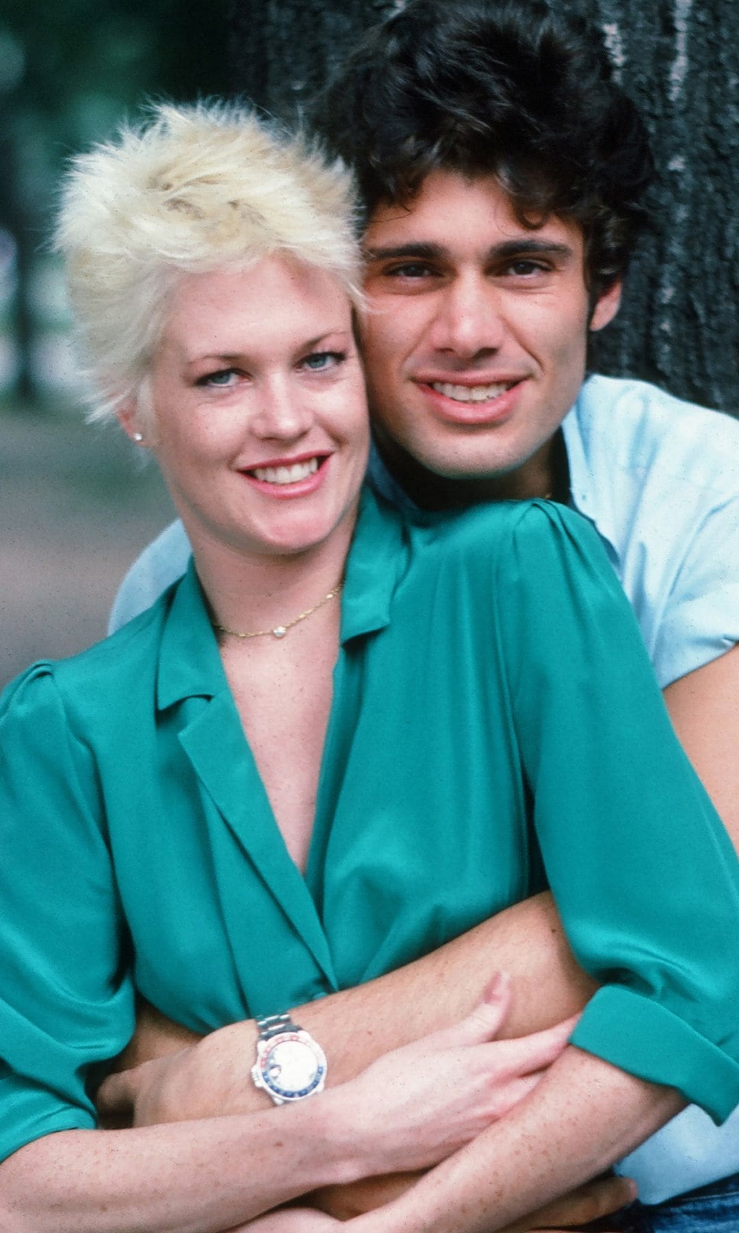 Con Steven Bauer, su otro amor