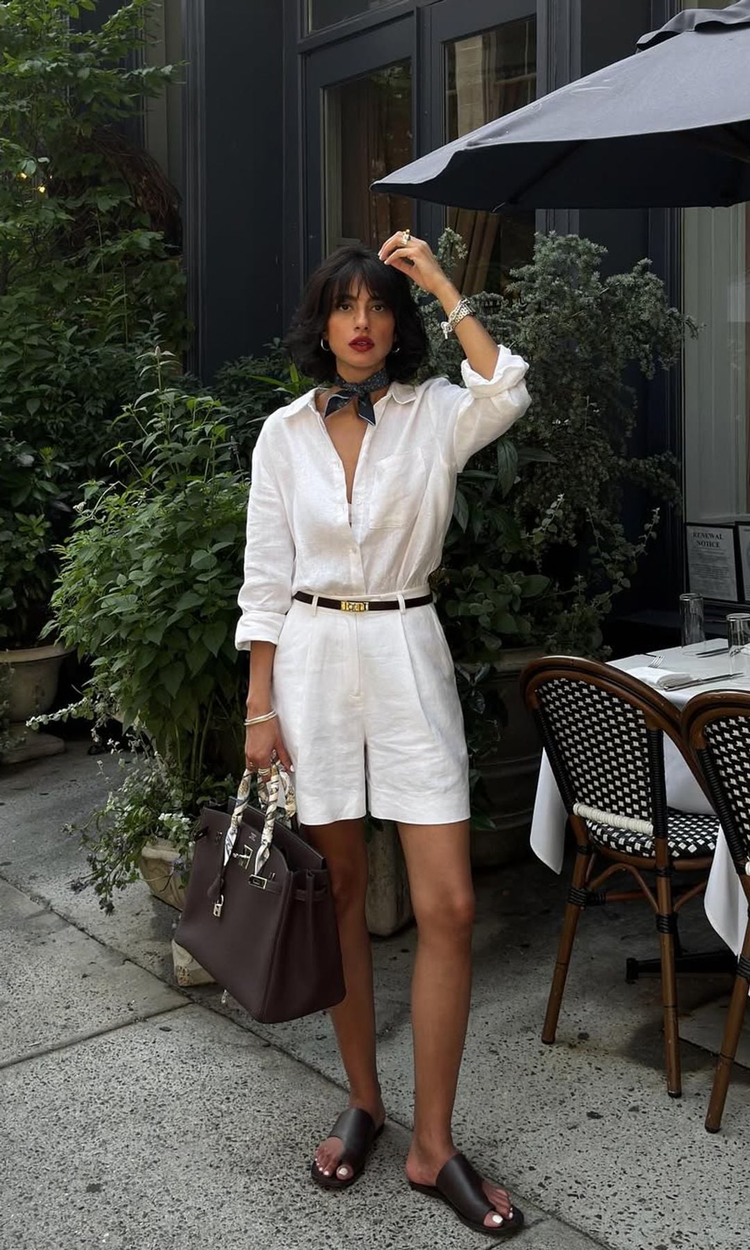 bermudas y camisa