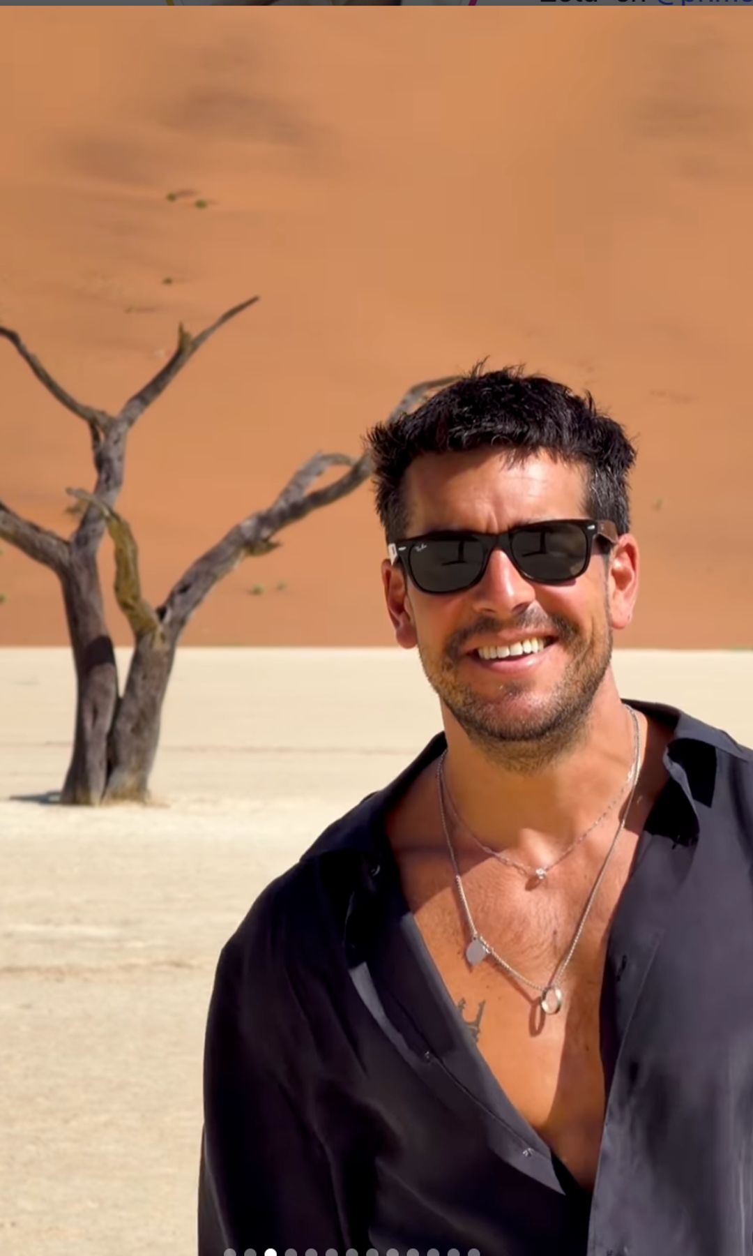 Mario Casas en el desierto de Namibia