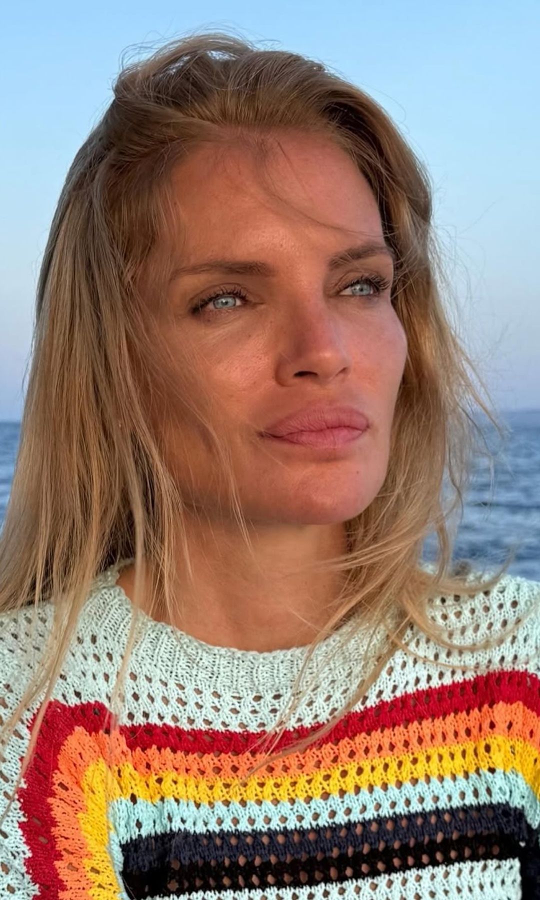 Esther Cañadas en el mar 