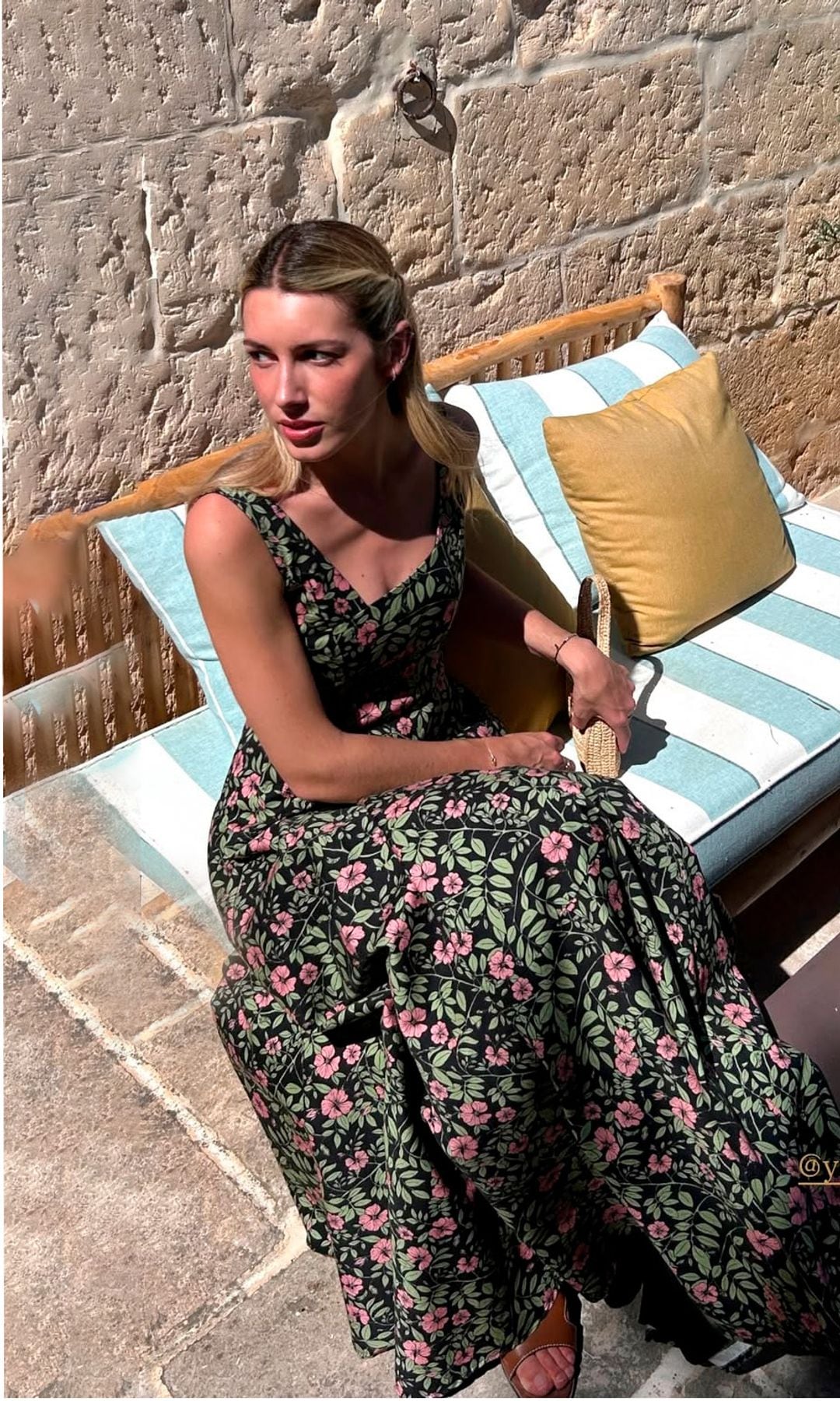 Así ha sido el romántico look de invitada de Daniela Figo en la boda de Mónica Anoz